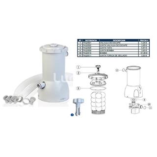 Abrazaderas acero inox para mangeras filtro ecualoón FAQ35 - Imagen 2