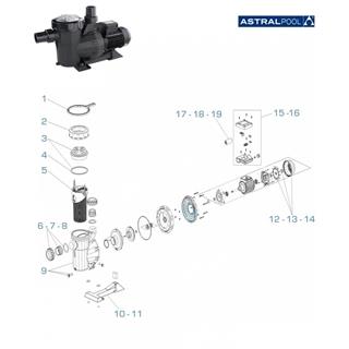 Accesorios enlace de 1.5-2 2.5 HP bomba victoria plus silent de astral pool - Imagen 2
