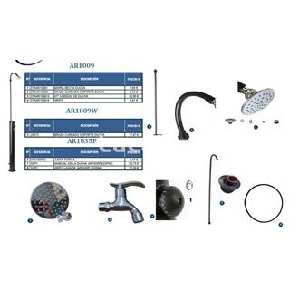 Brazo curbado soporte ducha gre modelo AR1009 - Imagen 2