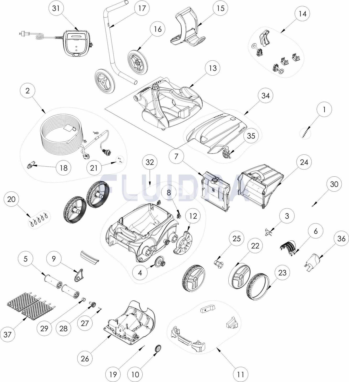 Canalizador de flujo Zodiac Vortex  de gre - Imagen 2