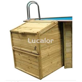 Caseta vacia gre de madera para depuradoras H120 - Imagen 2