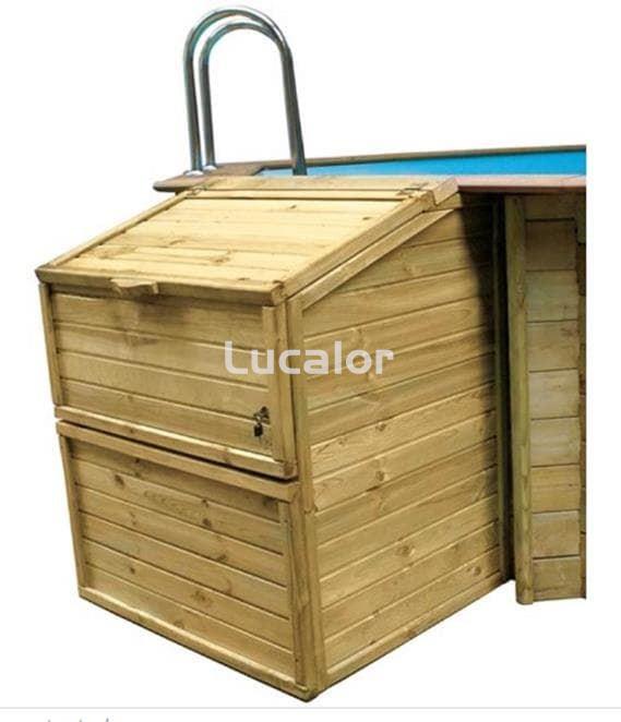Caseta vacia gre de madera para depuradoras H146 - Imagen 1