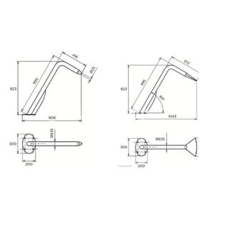 Cañones Fidji de acero inoxidable mate AISI-316 de Qp - Imagen 2