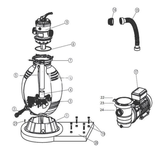 Cestillo prefiltro monoblock 500 de Qp - Imagen 2