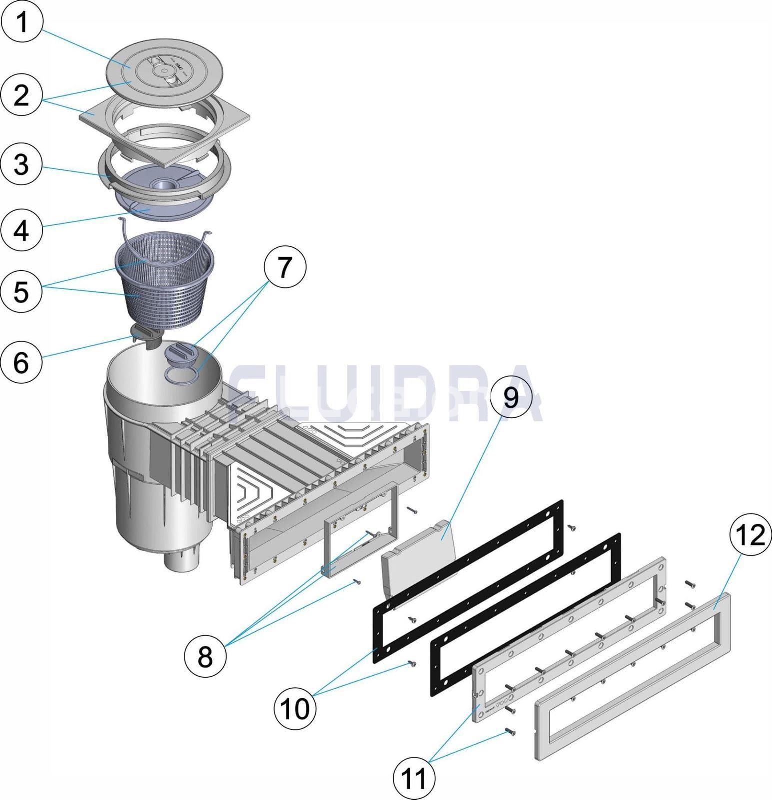 Cesto skimmer 17,5 litros AstralPool - Imagen 2