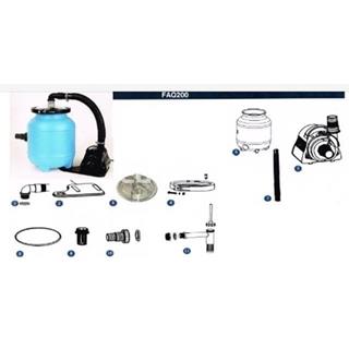 Colector completo cuba para filtro aqualoon FAQ200 de gre. - Imagen 2