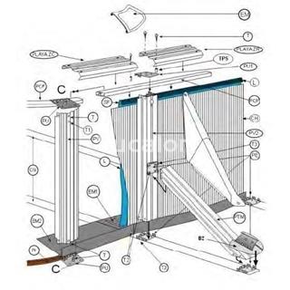 Conjunto cinchas base piscinas ovaladas de gre H -120 cm - Imagen 2
