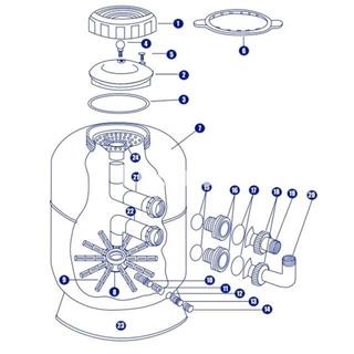 Conjunto codo inferior fltro 600 coral de Qp - Imagen 2