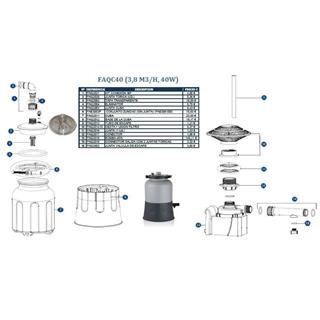 Conjunto zuncho filtro Gre equaloón FAQC40 - Imagen 2