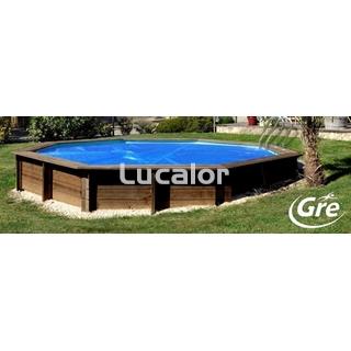 Cubiertas isotermicas de forma redonda para pisinas gre de madera - Imagen 2