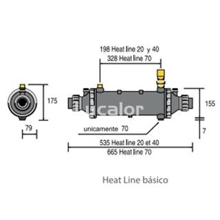 Intercabiador de calor multitubular zodiac 20 a 70 kw - Imagen 2