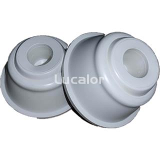 Kit 2 Bases blancas escalera inox piscinas de superficie AR11680 - Imagen 1