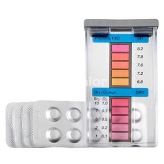 Kit de análisis de oxigeno/bromo+pH - pastillas DPD4 y Phenol Red de gre - Imagen 1