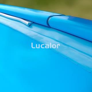 Liner Azul piscina Gre redonda 60/100 - Altura 120 cm - sistema colgante - Imagen 1