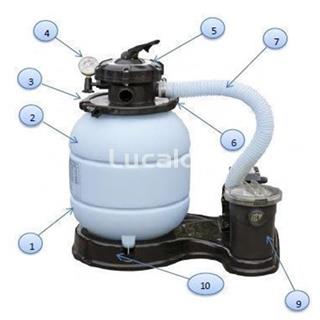 Motor 180W FIJI 4 depuradora gre FS300/320-FA6030/6040/6050 - Imagen 2