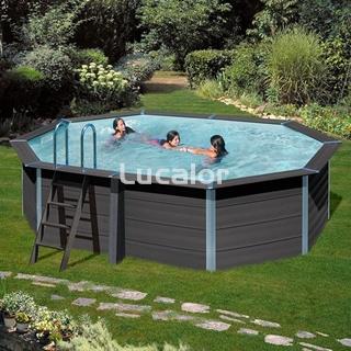 Piscina composite de gre forma ovalada modelo KPCOV52L ( 524 x 386 x H 124 ) - Imagen 2