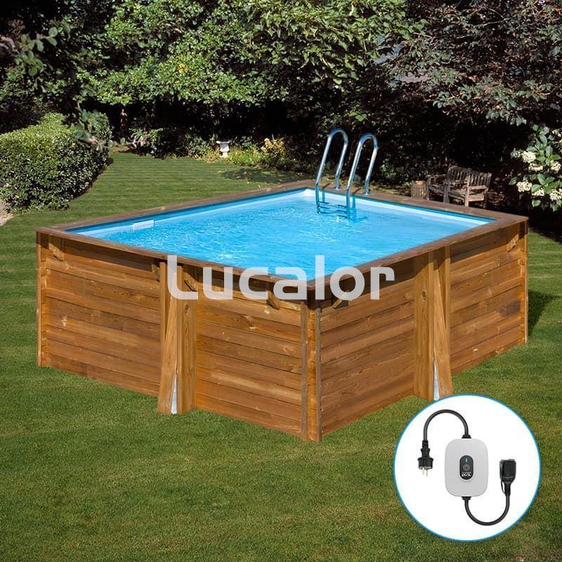 Piscina de madera Carra 3  cuadrada 305x305x119 de Gre - Imagen 1