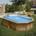 Piscina de madera gre forma ovalada modolo Avocado (656 x 456 x H 131 ) - Imagen 2