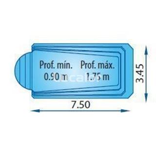 Piscina europa serie PPP modlo S 750 R - Imagen 2