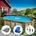 Piscina madera de gre forma ovalada modelo Orange  (755 x 456 x H 146 cm ) - Imagen 1