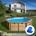 Piscina madera de gre forma  redonda modelo vanille 2  ( Ø 400 x H 119 cm - Imagen 1