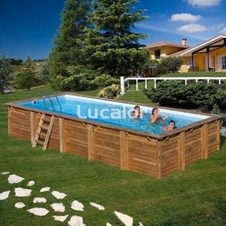 Piscina madera Gre forma rectangular modelo Braga ( 8.15 x 4.20 x 1.46 m ) - Imagen 2
