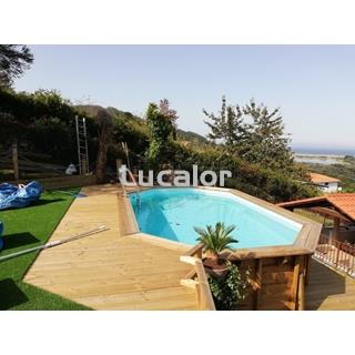 Piscina ovalada de gre modelo Canelle - Imagen 1