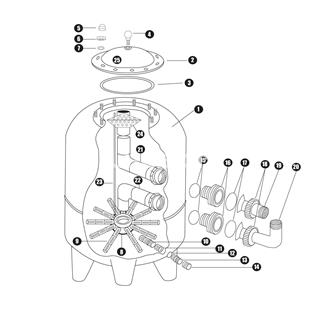Tapa filtro standard laminados10 tornillos - Imagen 2