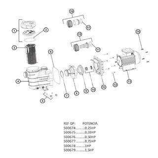 Tapon de vaciado bomba starpump HAYWARD - Imagen 2