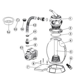 Tornillos M6 X 25 tuerca M6 para base depuradora modelo monoblock 300 de Qp - Imagen 2